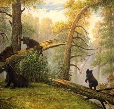 Утро в сосновом бору